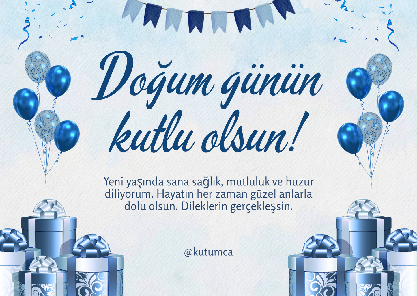 Doğum günü hediye kartı 1
