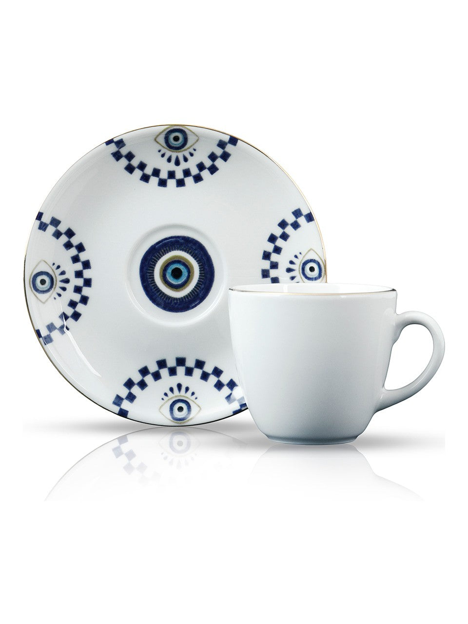 Nazarlıklı Türk Kahve Fincan Takımı 90 ml