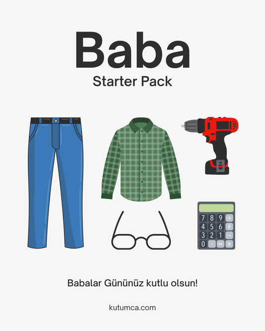 Baba Starter Pack - Babalar Günü Motto Kartı