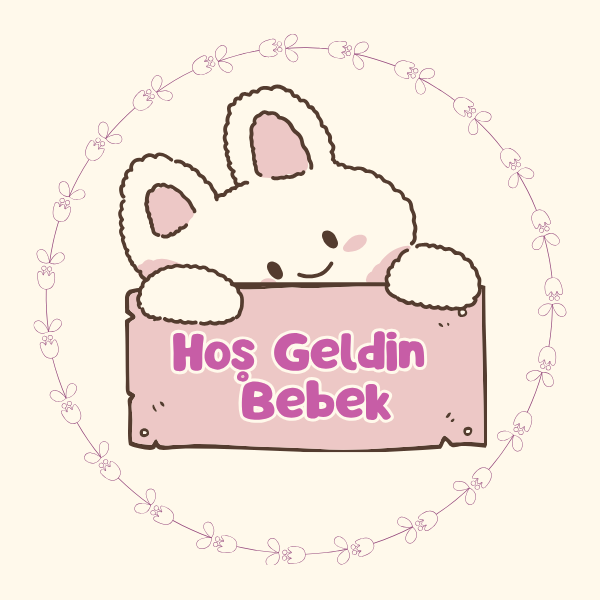 Hoş Geldin Bebek Rabbit Motto Kartı